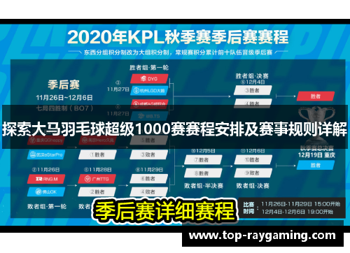 探索大马羽毛球超级1000赛赛程安排及赛事规则详解