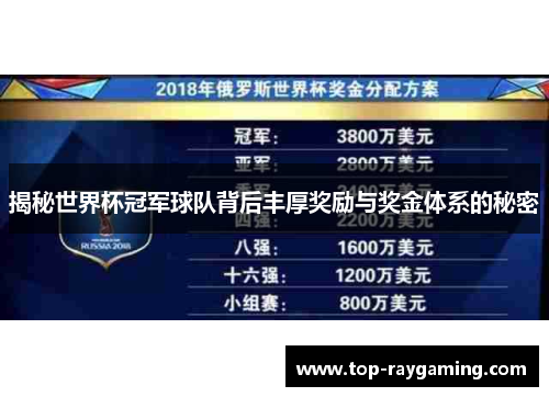 揭秘世界杯冠军球队背后丰厚奖励与奖金体系的秘密